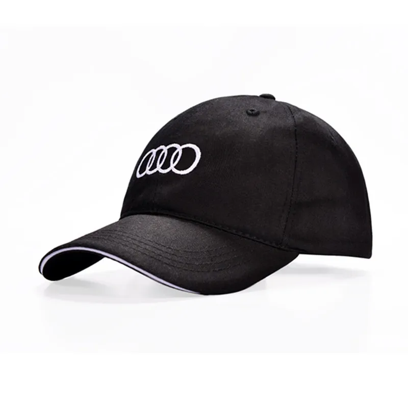 For Audi A3 A4 A5 S4 RS4 A5 S5 RS5 A6 A6 Q2 Q3 Q5 Q Q8 RS4 RS5 Car Logo Cotton Adjustable Baseball Hat Outdoor Car Accessories