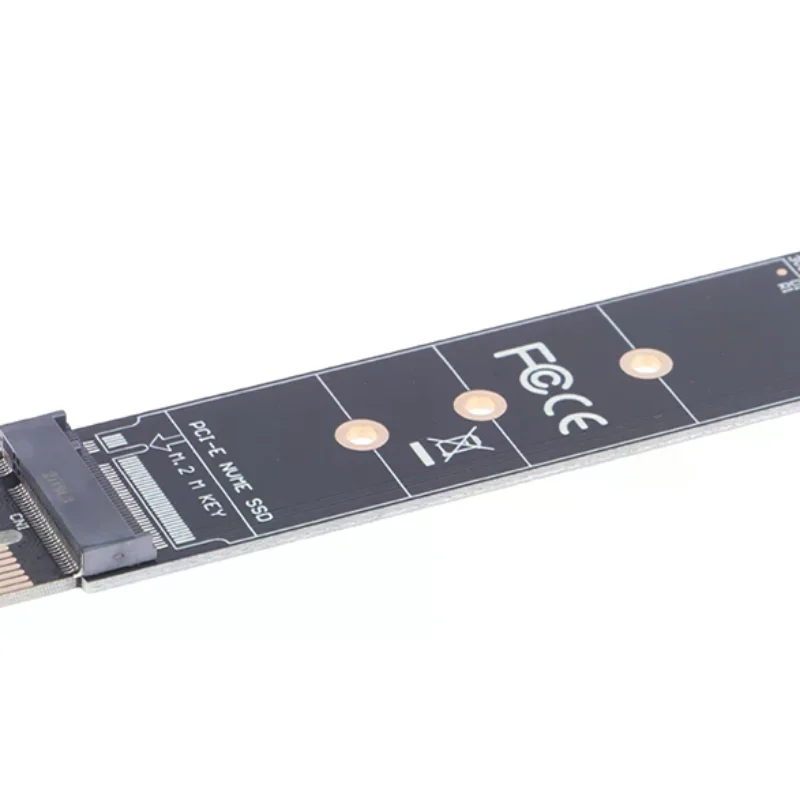 1Pc M.2 NVMe SSD to PCIE X1 Adapter M Key PCI Express Raiser Card for Internal Solid State Drive