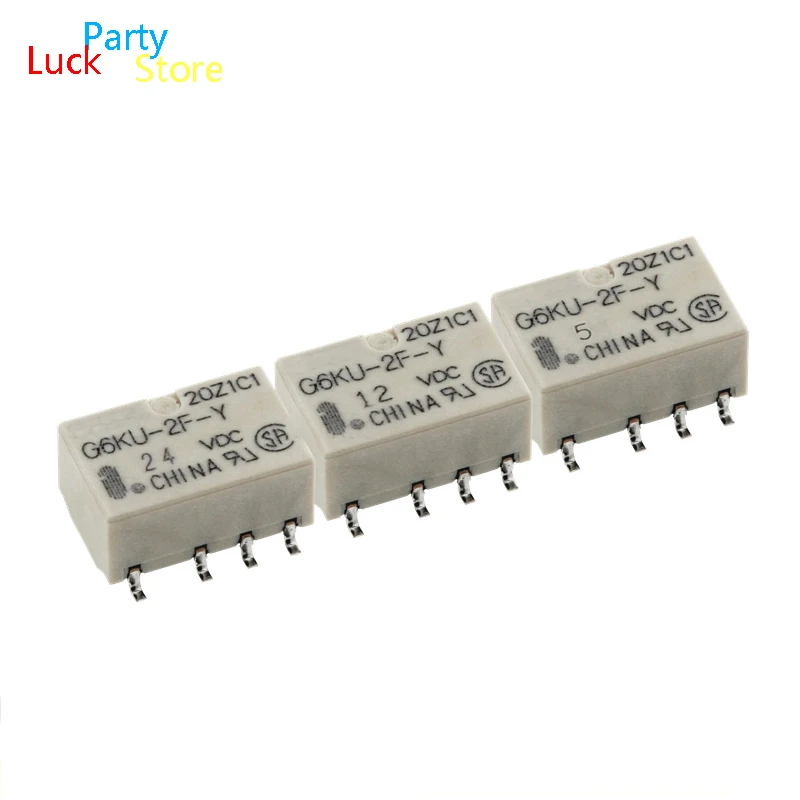 

10-20 Pcs/Lot G6KU-2F-Y-3VDC G6KU-2F-Y-5VDC G6KU-2F-Y-12VDC G6KU-2F-Y-24VDC two-open two-close 8-pin DC Electromagnetic Relay