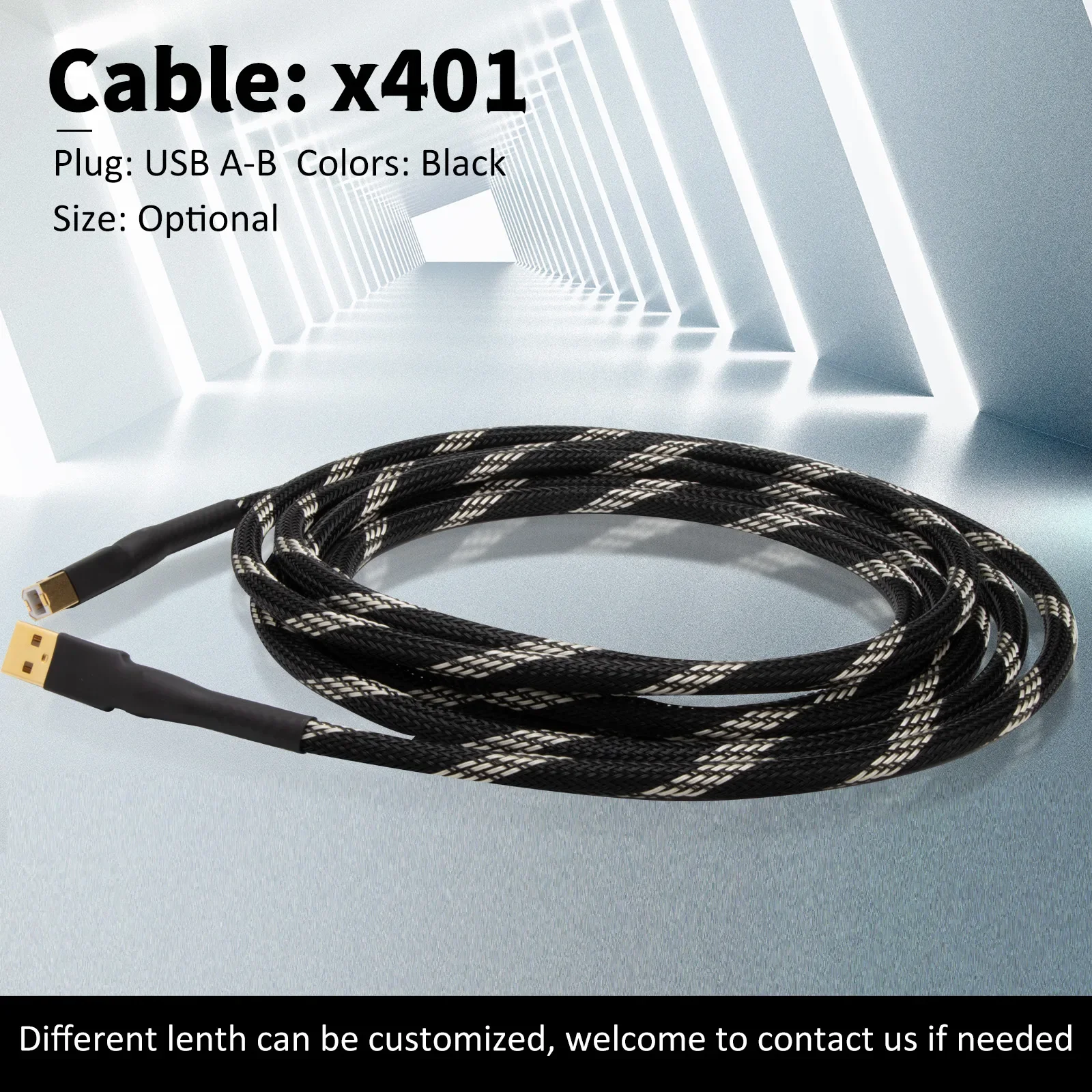 Preffair USB 2.0 Upgrade Cable Gold-Plated Type A to Type B Connectors for HiFi Sound