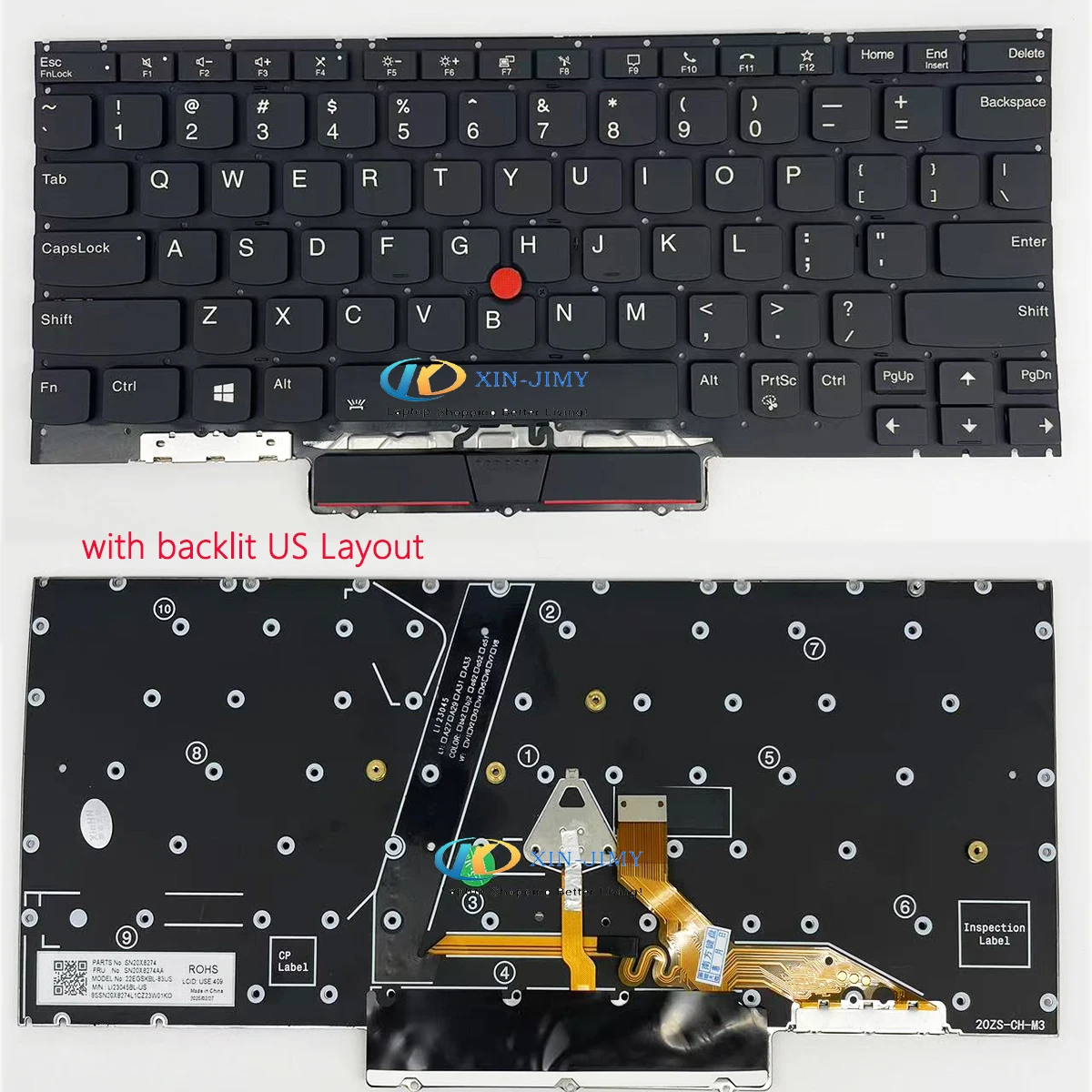 

Клавиатура для Lenovo ThinkPad X1 Nano Gen 1 с подсветкой