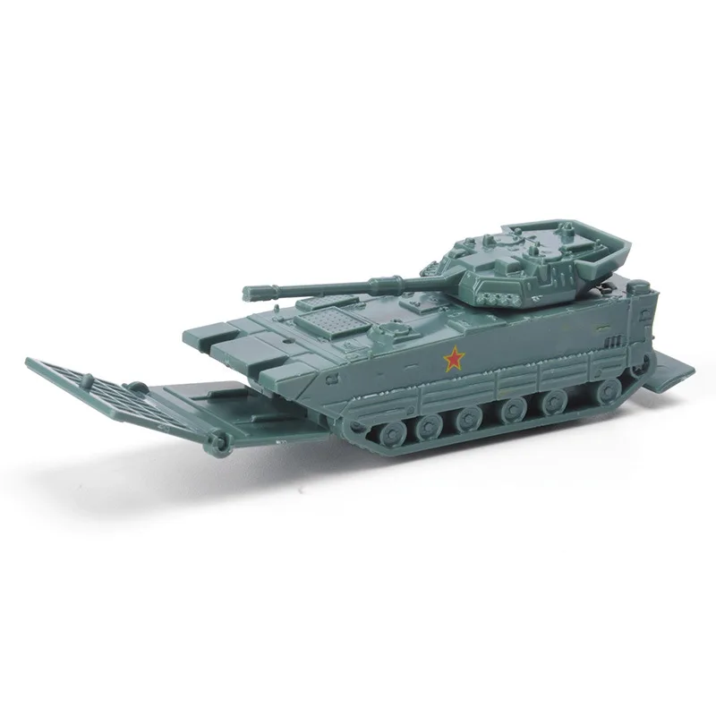 1/144 4D Assembled China 05 Amphibious Assault Vehicle T14 Amata Main Station Tank Children Toy Model