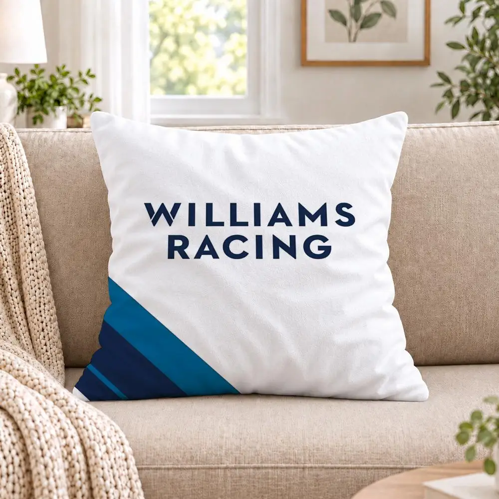 Racing W-Williams Cushion Cover Short Plush Double-Sided Printing Sofa Bedroom Pillow Case Aesthetic Home Decor