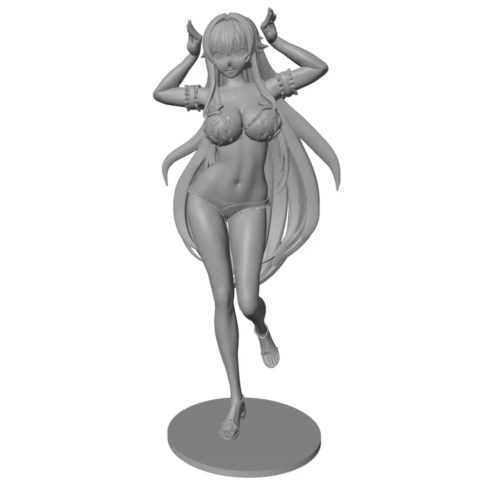 Miniatura de resina 75mm – Figura coleccionista chica playa - imagen 2