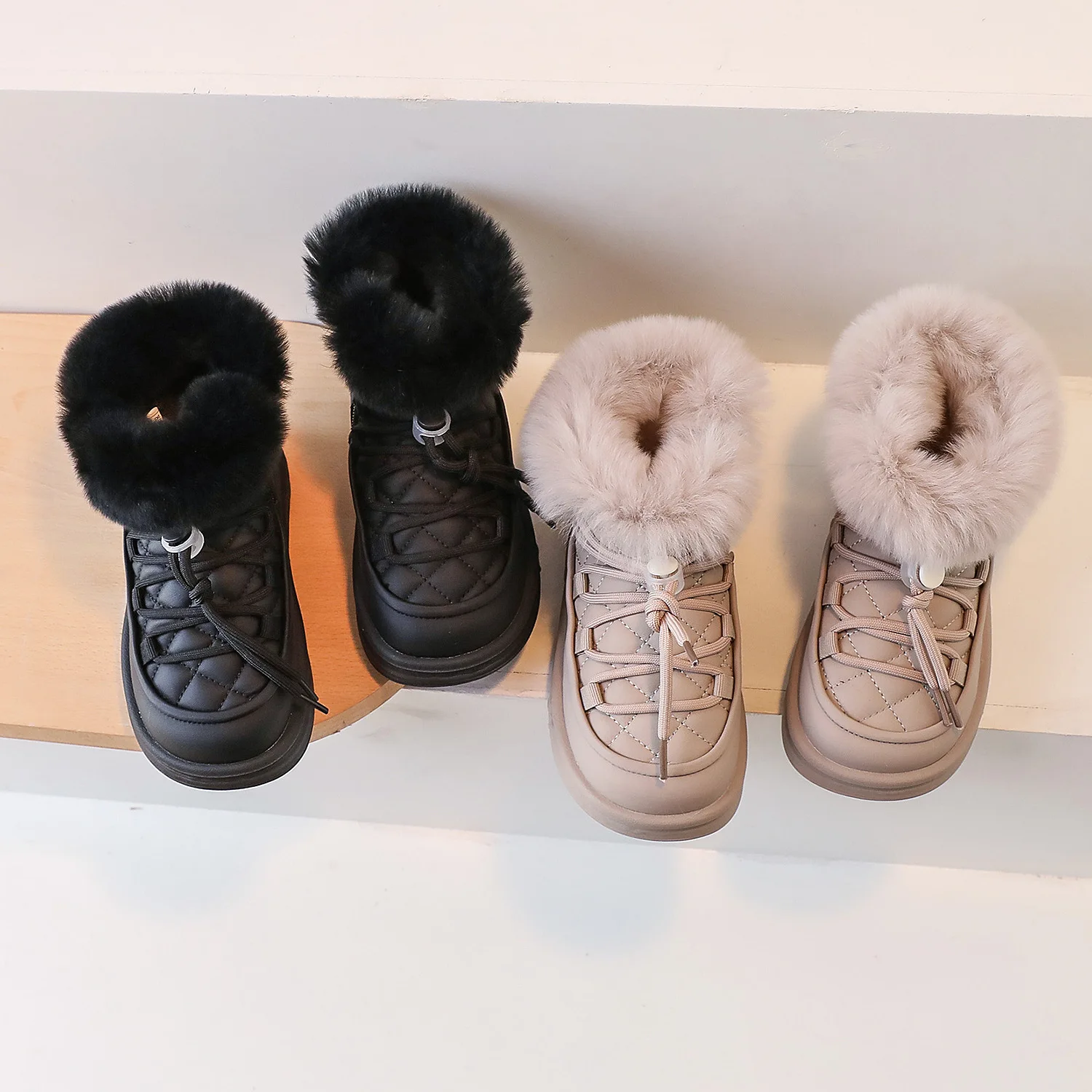 Winter Kids Boots Warm Plush Boys Toddler Girls Snow Boots Fashion Clith Children Casual Shoes Boys Girls Warm Boots for Kids