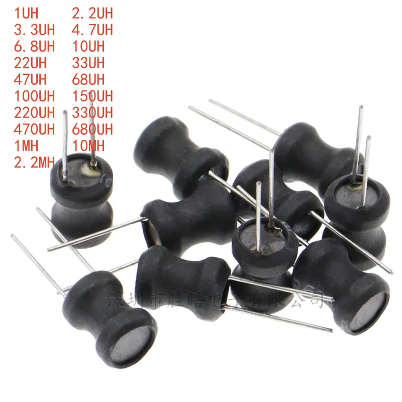 (5PCS)  NEW  0810   8*10mm  2.2UH 4.7UH 10uH 22uH 100uH 150uh 220uH 330uH 470uH 1MH 2.2MH 4.7MH 10MH  I-inductor  2 Pins