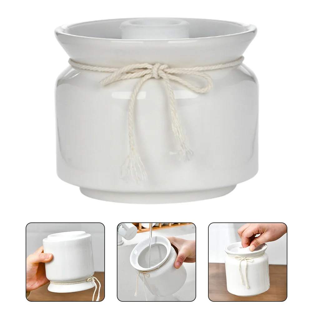 

Ceramic Sealed Jar Airtight Food Storage Container Beautiful Design Tough Hardness Suitable Spices Coffee Tea Candy Housewarming
