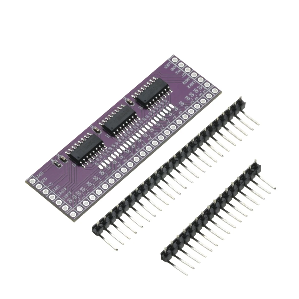 Mikrocontroller Seriell-zu-Parallel-Pin-IO-Erweiterungsmodul 74HC595 Ausgangsport-Erweiterung 3 bis 24-Pin LED-Steuerung Beschreibung 
 
 Ab – Detail 1
