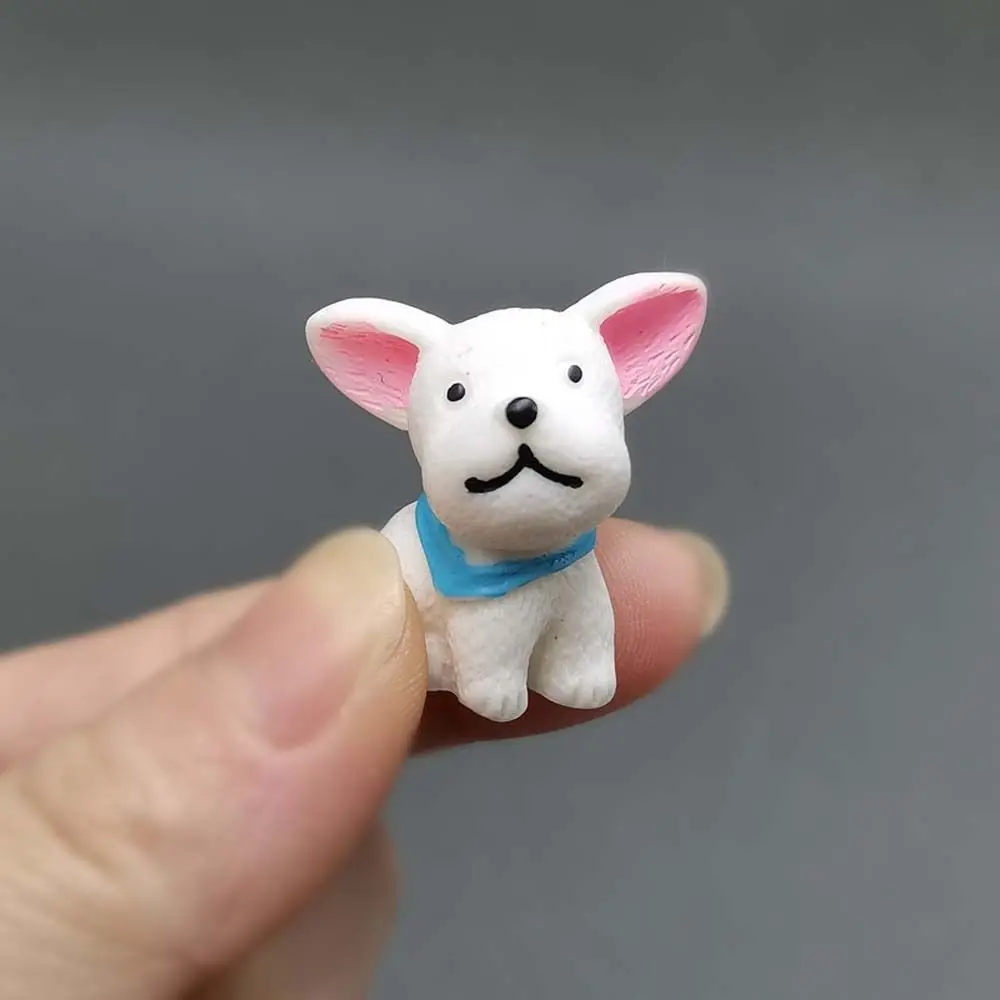 Realistic Mini Resin Dogs Home Decor DIY Decoration Puppy Miniature Figurines Model Cute Animals Dog Ornaments Micro Landscape