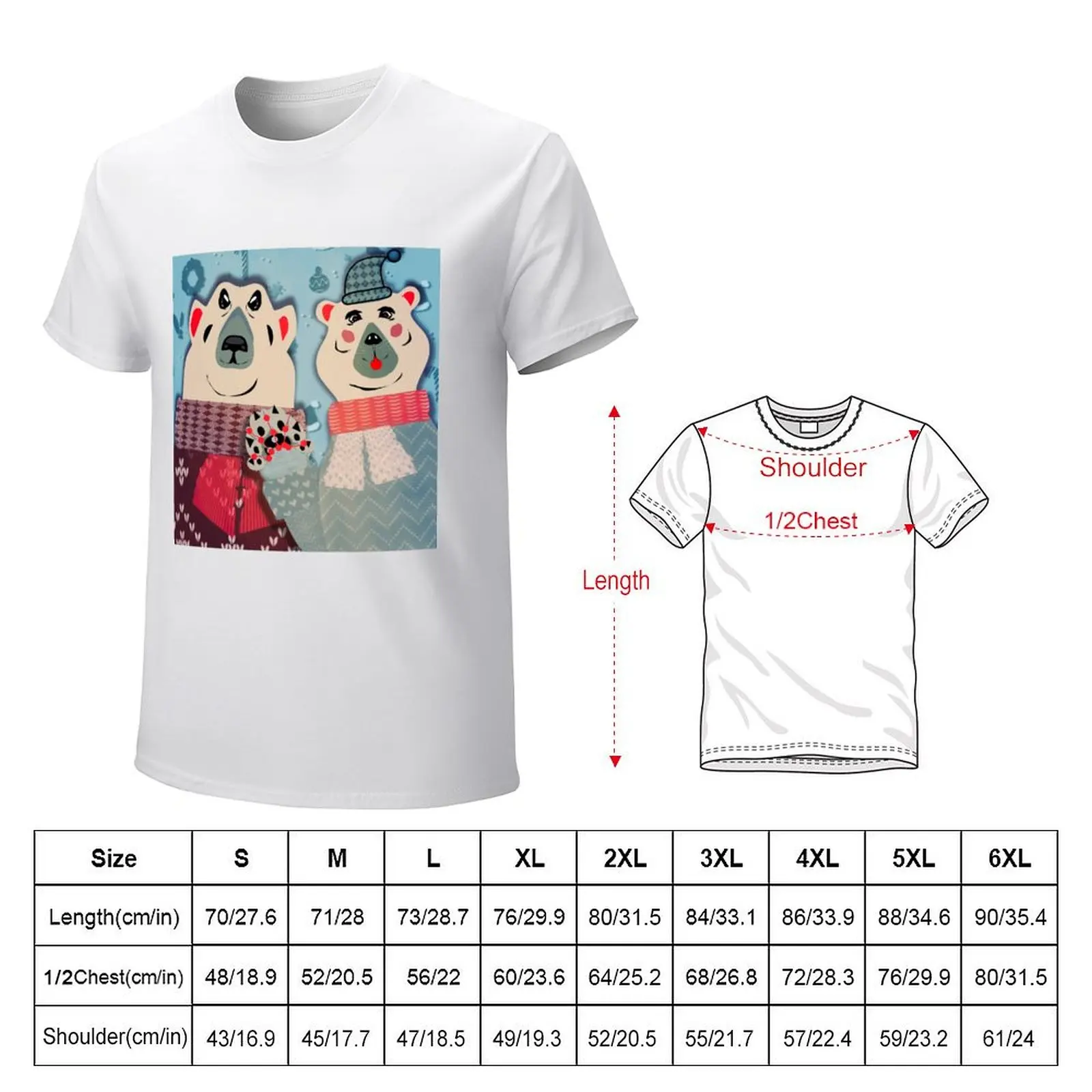 Polar bear mittens T-Shirt vintage blanks for a boy mens graphic t-shirts