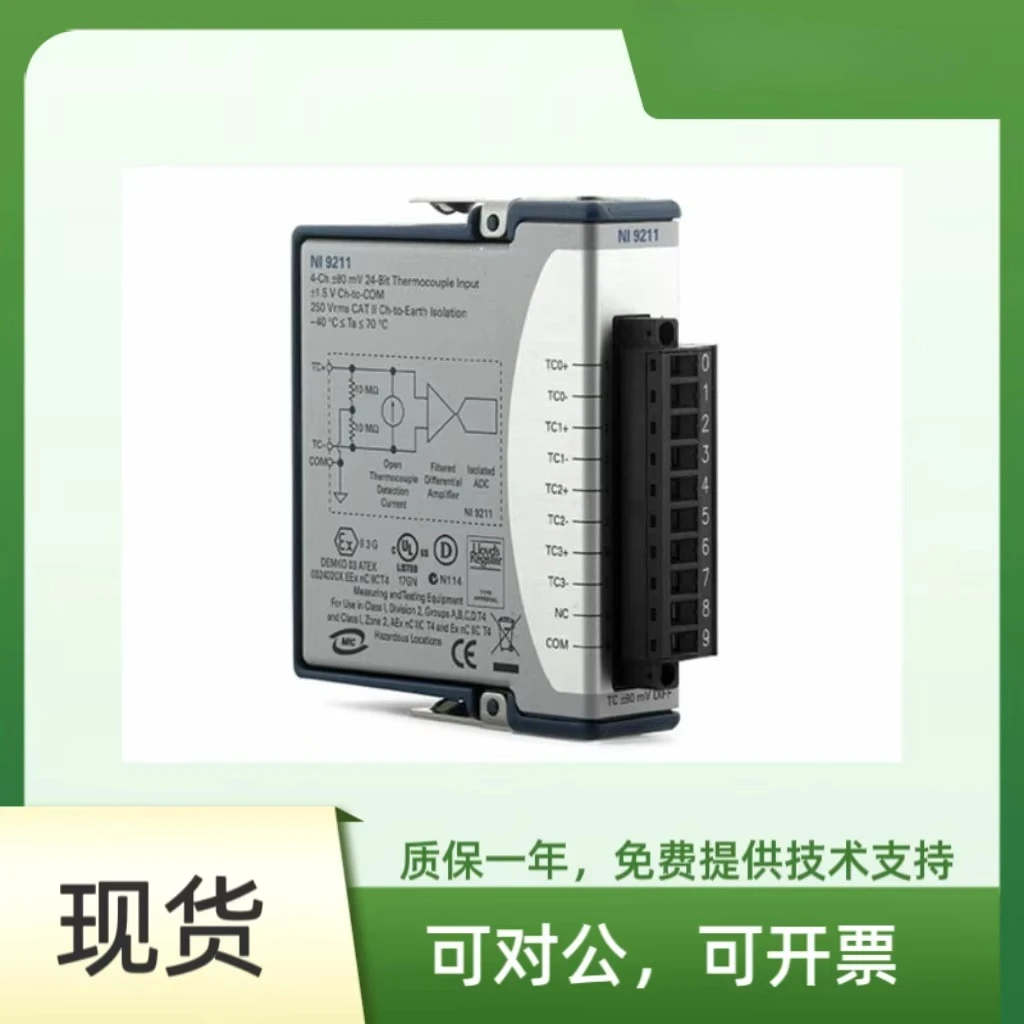 Ni usb-9211, 4 channels, ±80 mv, 14 s/s, 24slot thermocouple and differential ai