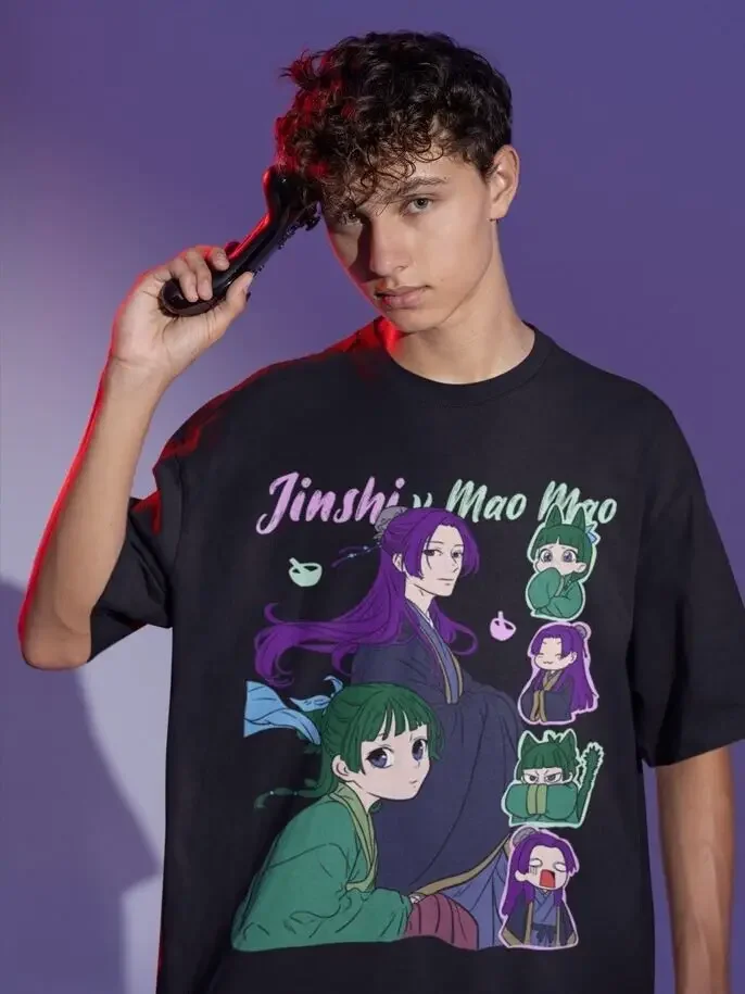 Maomao le journal d'apothicaire T-shirt essentiel Anime chemise noire hommes cadeaux