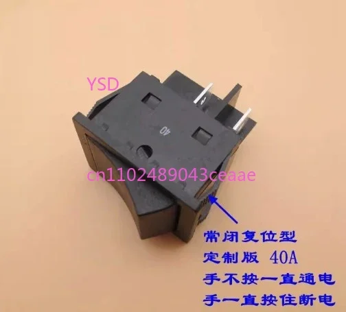 2-Pack 4-Pin Boat Switch NC/NO Self-Resetting 40A High Current Resistant High Temp for DC Motor Water Pump