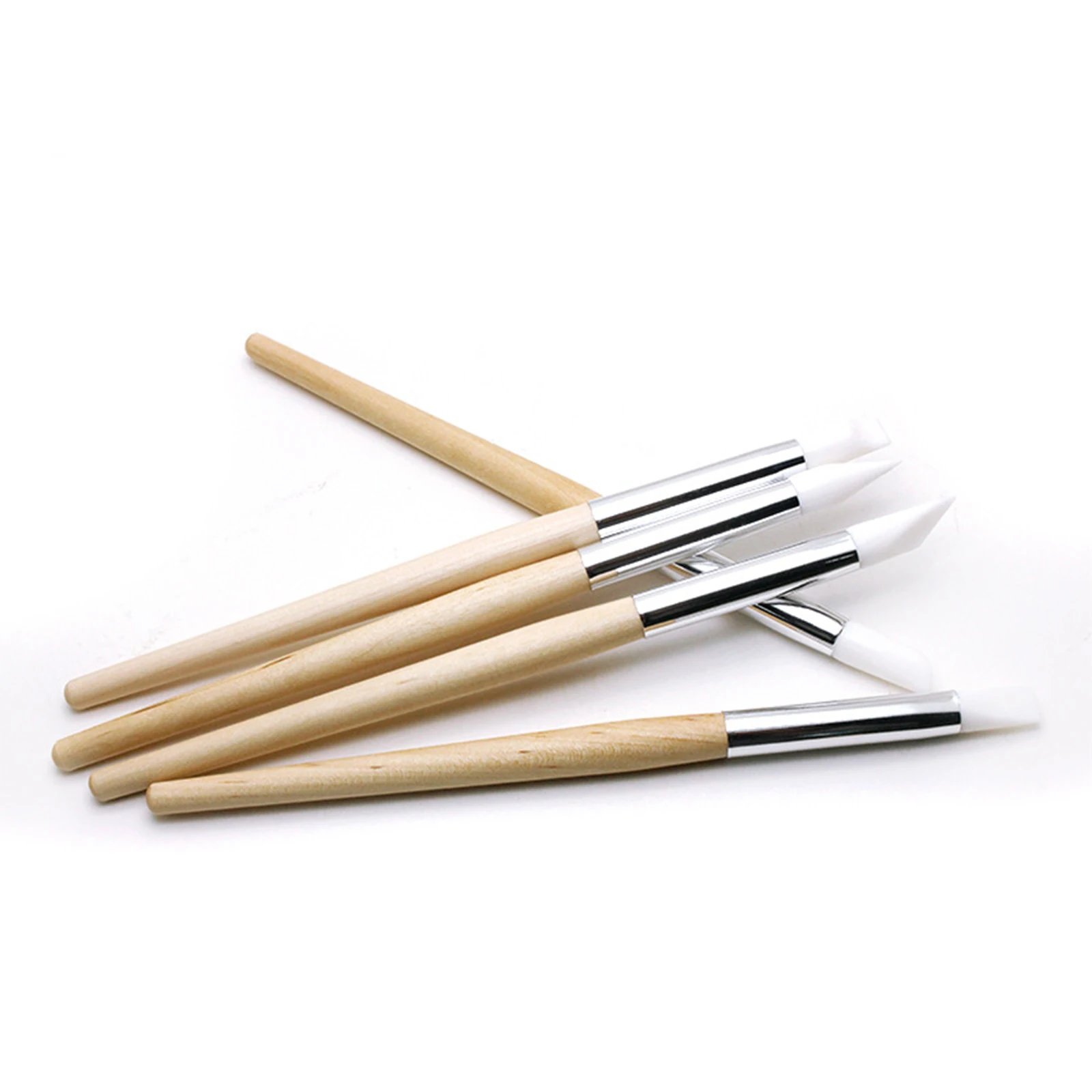 Wooden Rod 5PCS Watch Dial Cleaner Cleaning Pen Dirt Remover Kits Rubber Tips for Cleaning Watch Hands Movement Watchmaker