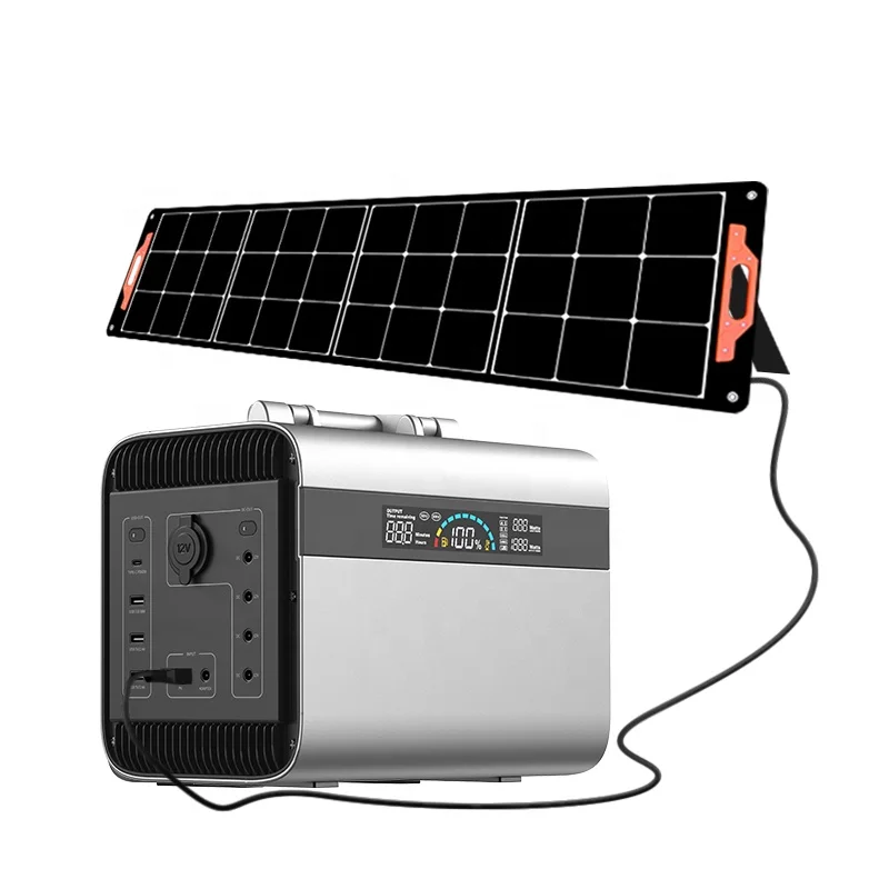 1000W Custom Solar Generator, MPPT Controller, LiFePO4 Battery Pure Sine Wave Outdoor Emergency Portable Power Station