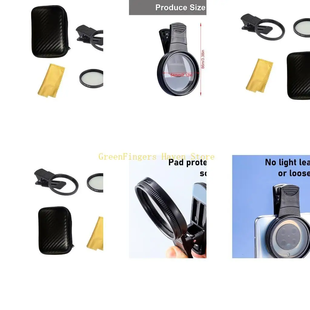 F68D Not Reflective Polarizing Filter 52mm CPL Lens for Photography