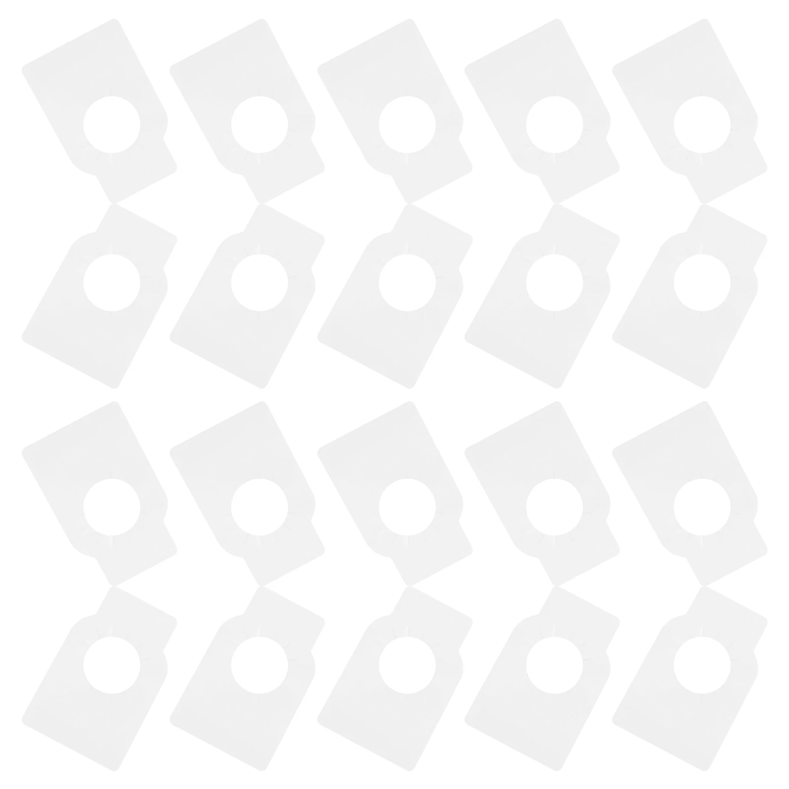 

100Pcs PVC Wine Bottle Tags Double Sided Blank Labels Reusable Hanging Tags for Information Display Wine Cellar Organization