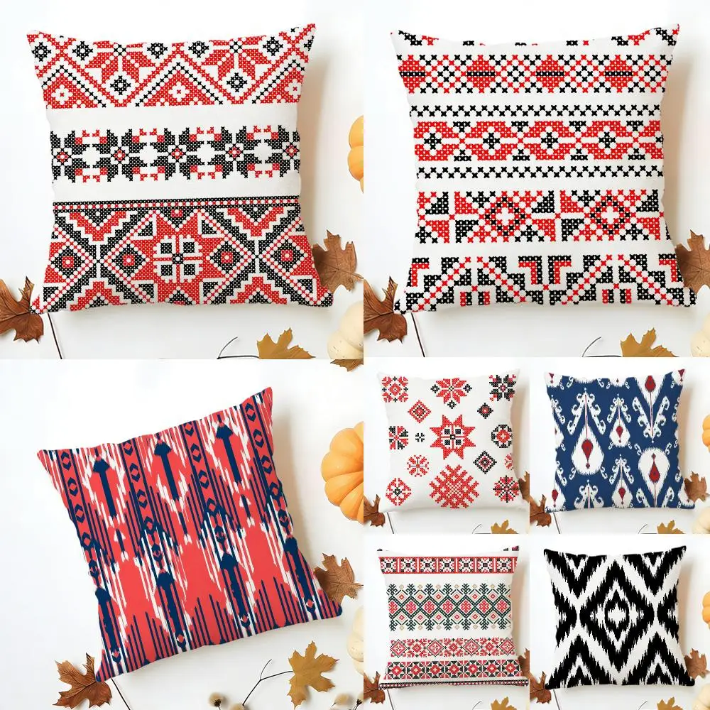 Glamorous Ethnic Rich Retro Russian Palace Cushion Cover Sofa Home Decor Living Room Accessory Holiday House Cushion Shell