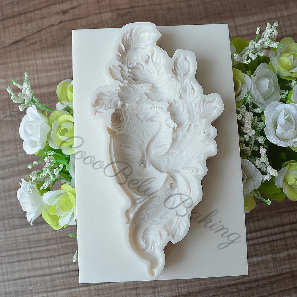 Party Mask Woman Silicone Decoration Mold and Mold Chocolate Candy Cake Decoration Product Mold Home Baking Manufacturing Mold