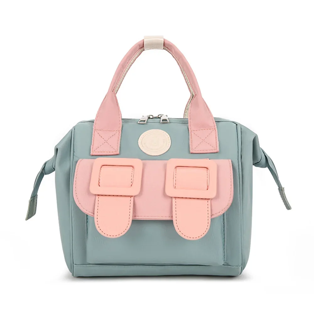 Multi Functional New Color Block Mommy Bag Fashion Minimalist Handheld Crossbody Bag Outdoor Shoulder Mother Baby Bag For Women