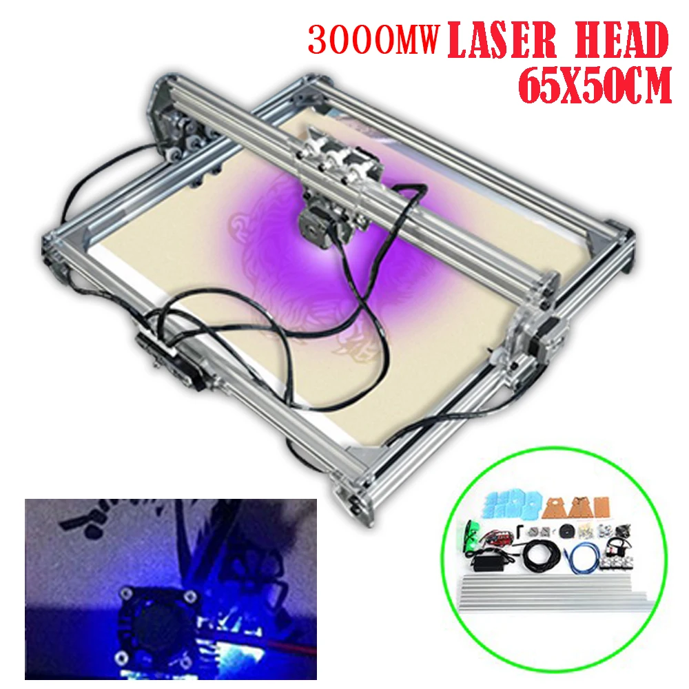 DIY Desktop Mini Laser Engraving Machine 3000MW 50x65cm Area Desktop Engraver