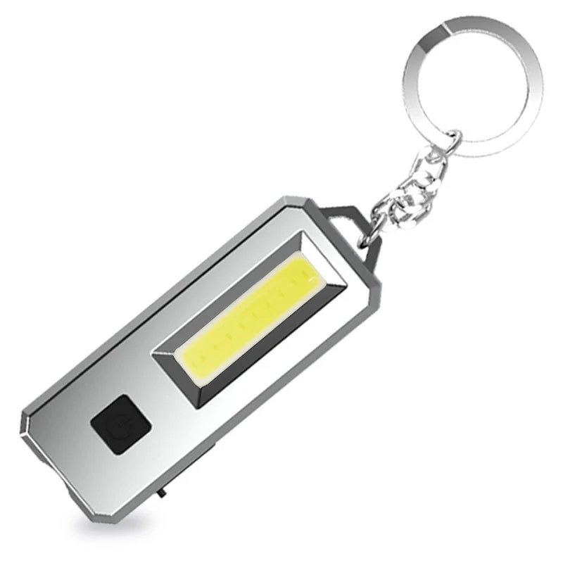 LED Small Flashlight, 350Lumens Bright Mini Keychain Light, Portable USB Rechargeable Pocket Lights with Magnetic Base