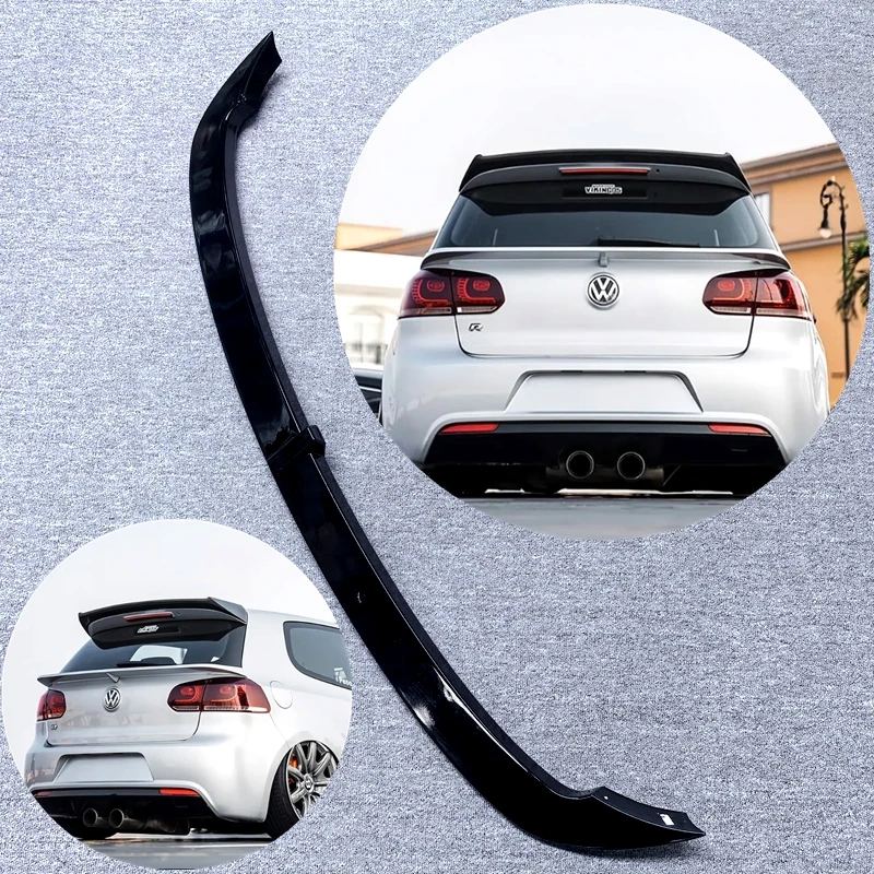 Für VW Golf 6 Golf MK6 GTI GTD 6R R20 2009-2013 Hinten Mitte Spoiler Kappe Roboter Stil Hinten Stamm lip Flügel Auto Zubehör Tuning