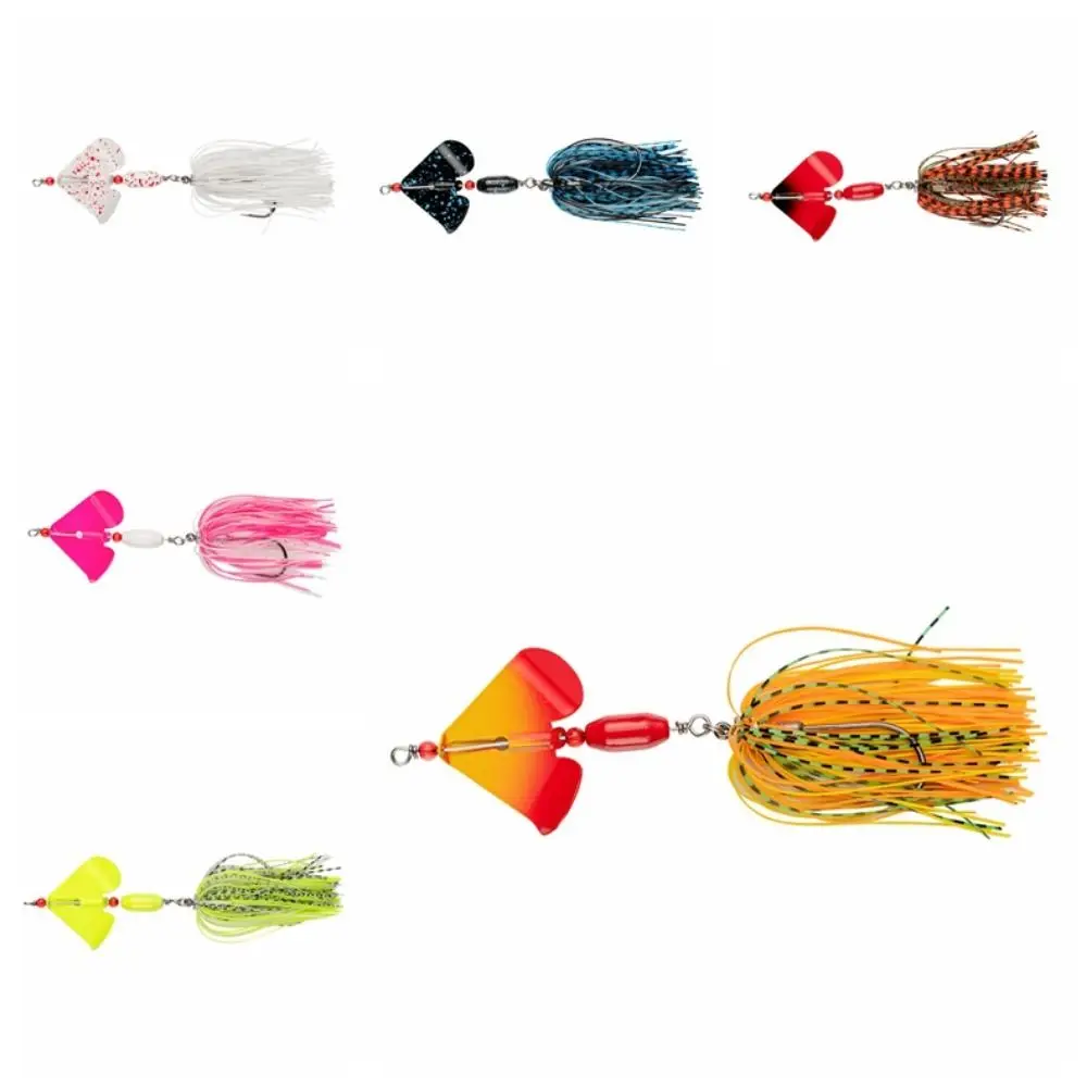 Metal Sequins Fishing Lure Anti Hanging Rotate Spinner Bait Fishing Lure 19g Blocking Grass Wobbler Lures Fishing Tackles