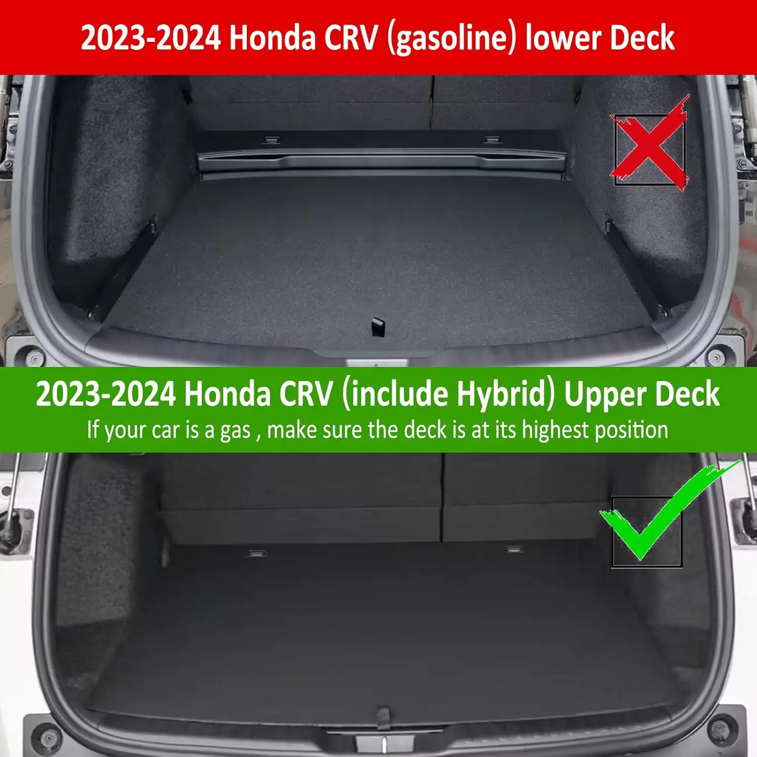 For Honda CRV 2023 2024 2025 TPE Floor Mats (Include Hybrid), All Weather Original Trunk Mats & Cargo Liner For Left Hand Drive