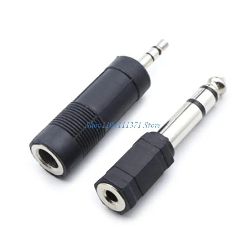 P9FC 1/4inch Female to 1/8inch Male or 1/8in Male to 1/4in Female Stereo Adapter Sound Jacks Plug for Guitar Digital Piano