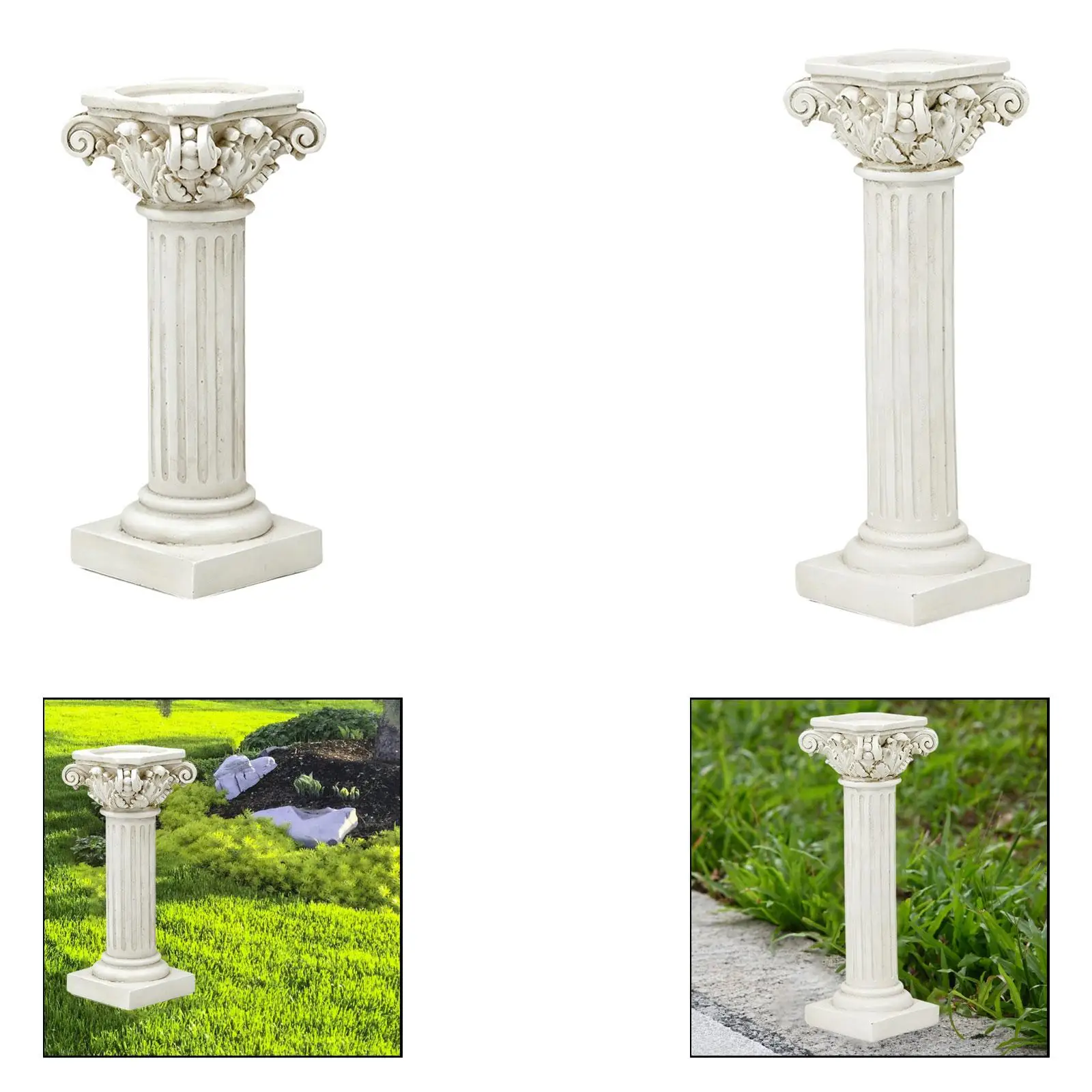 Home Decorative Roman Column Pillar Resin Craftwork Table Center Ornamental for Decoration Room