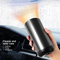 150W Auto Cooling Heating Fan Heater Defroster Mini Anion Air Purifier 12V Car Cigarette Lighter Auto Cooler Heater Auto Warming