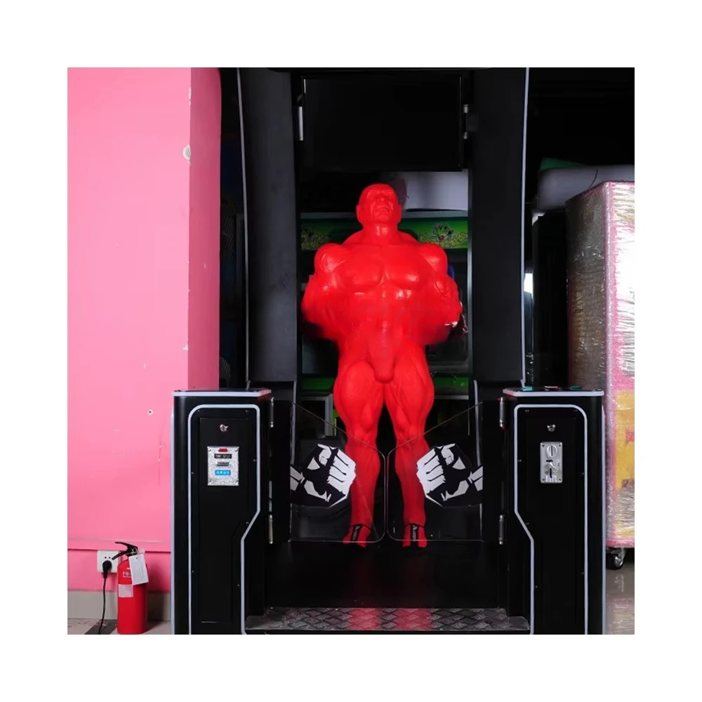 Best Sell  Amusement  Park Automatic Electric Coin Operated Onepunch Big Punch Boxing Training Arcade Game Boxing Gloves Machine