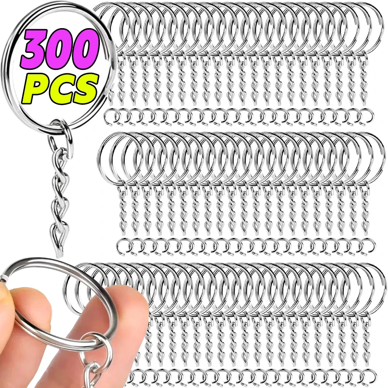 50/100 adet Gümüş Kaplama Metal Boş Anahtarlık Anahtarlık Bölünmüş Yüzük Anahtarlık Anahtarlık Yüzükler DIY Bulgular Yapma Anahtarlık Aksesuarları