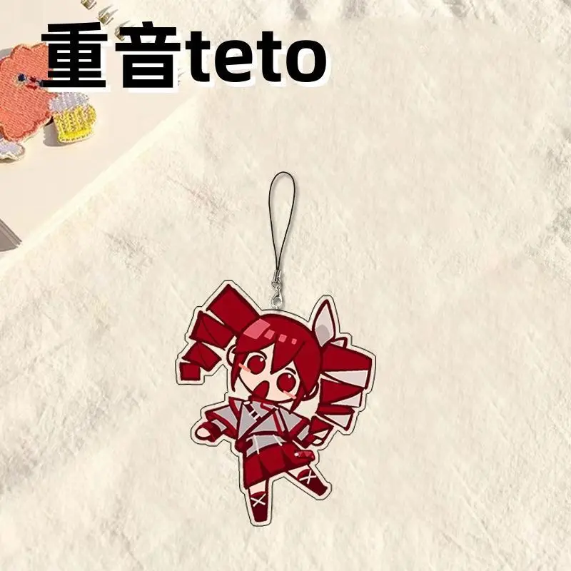 Hatsune Miku Akzent Teto periphere Handykette Auto Schlüsselanhänger Anime Acryl Anhänger Puppenspielzeug Mädchen Halloween Geschenk – Detail 2