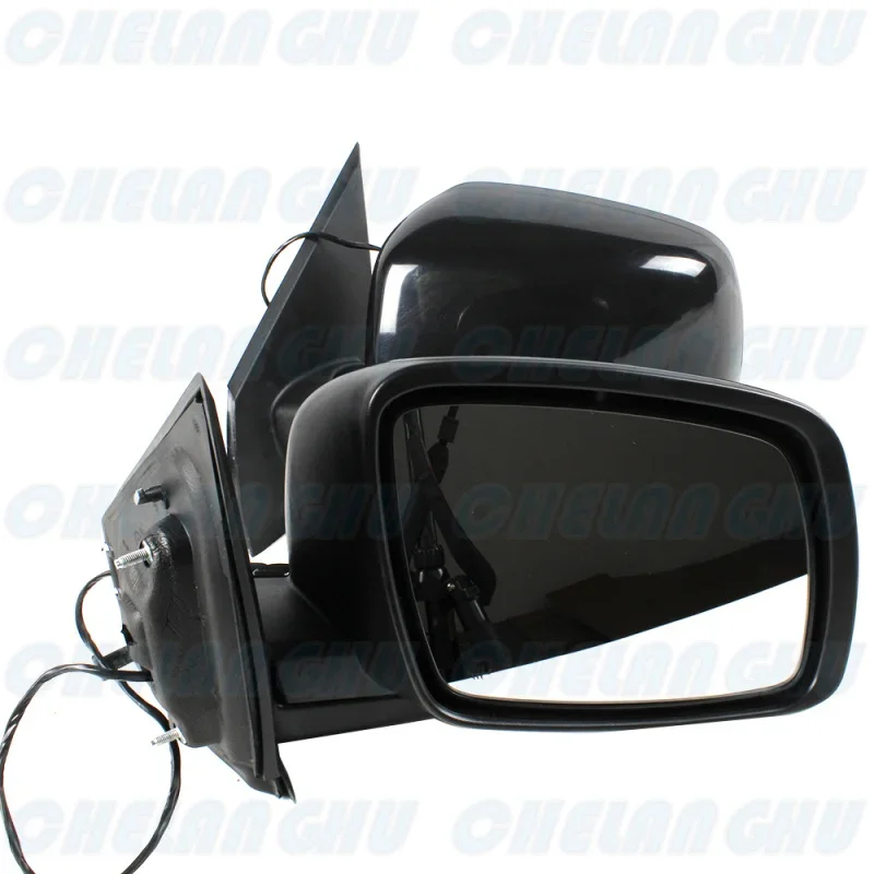 1 Pair 5 pins Black Painted Heated Electric Adjust Mirror Assembly For Dodge Journey 2009 2010 2011 2012 2013 2014 2015 2016