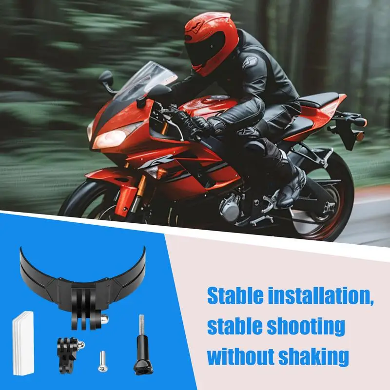 Motorcycle Helmet Camera Bracket Motorcycle Helmet Sport Camera clip Full Face Helmet Chin Mount Cycling Riding Record Shooting