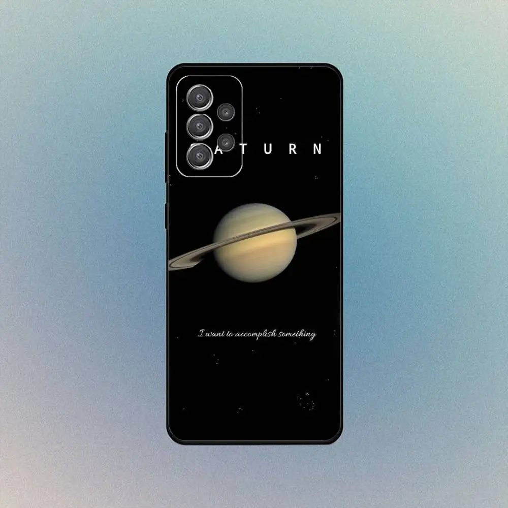 Etui na telefon z motywem ośmiu planet dla Samsunga S25, S24, S21, S22, S23, S30, Ultra, S20, Plus, Fe, Lite, Note, 10, 9, 5G, czarne etui