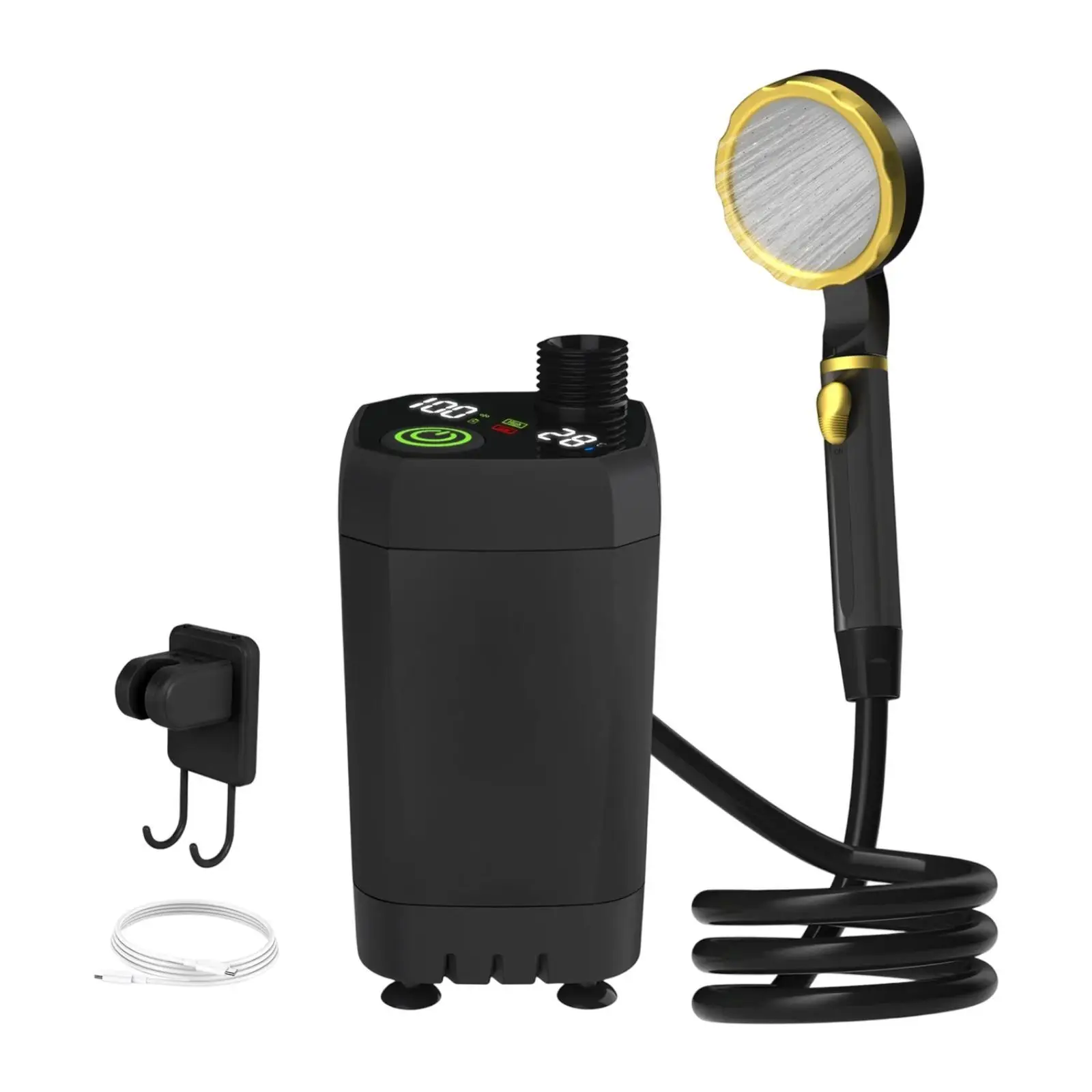 دش محمول للتخييم، ملحق مدمج متعدد الاستخدامات وخفيف الوزن