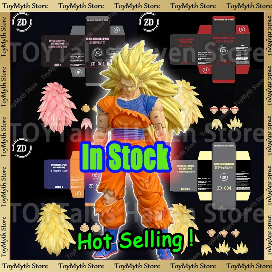 

НОВЫЙ ZD Studio Dragon Ball SHF Super Saiya SSJ3 Vegito Bardock Son Goku Goku Black Gogeta Head Accessories Kit Фигурки Игрушки