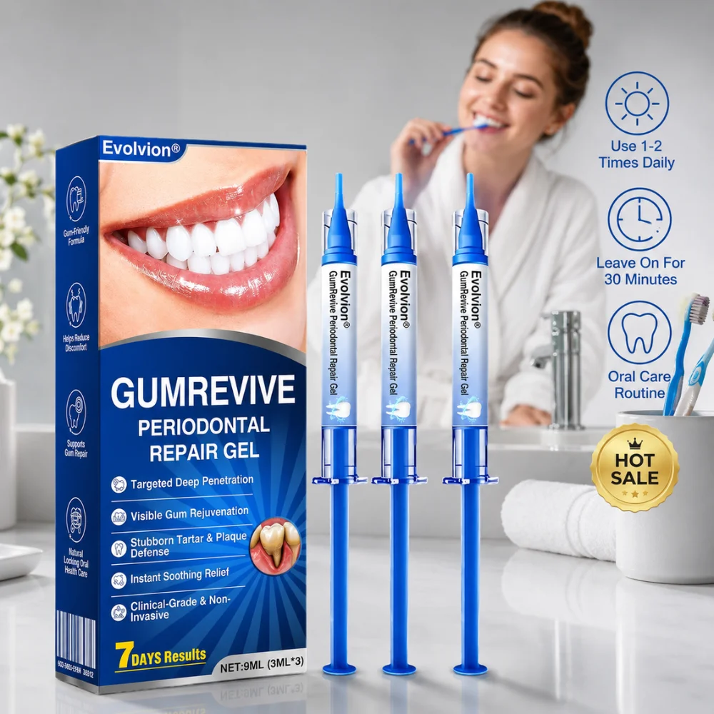 Periodontal Repair Gel 3ml Syringe Applicators Gum Sensitivity Cooling Care Plaque Tartar Defense Daily Oral Care