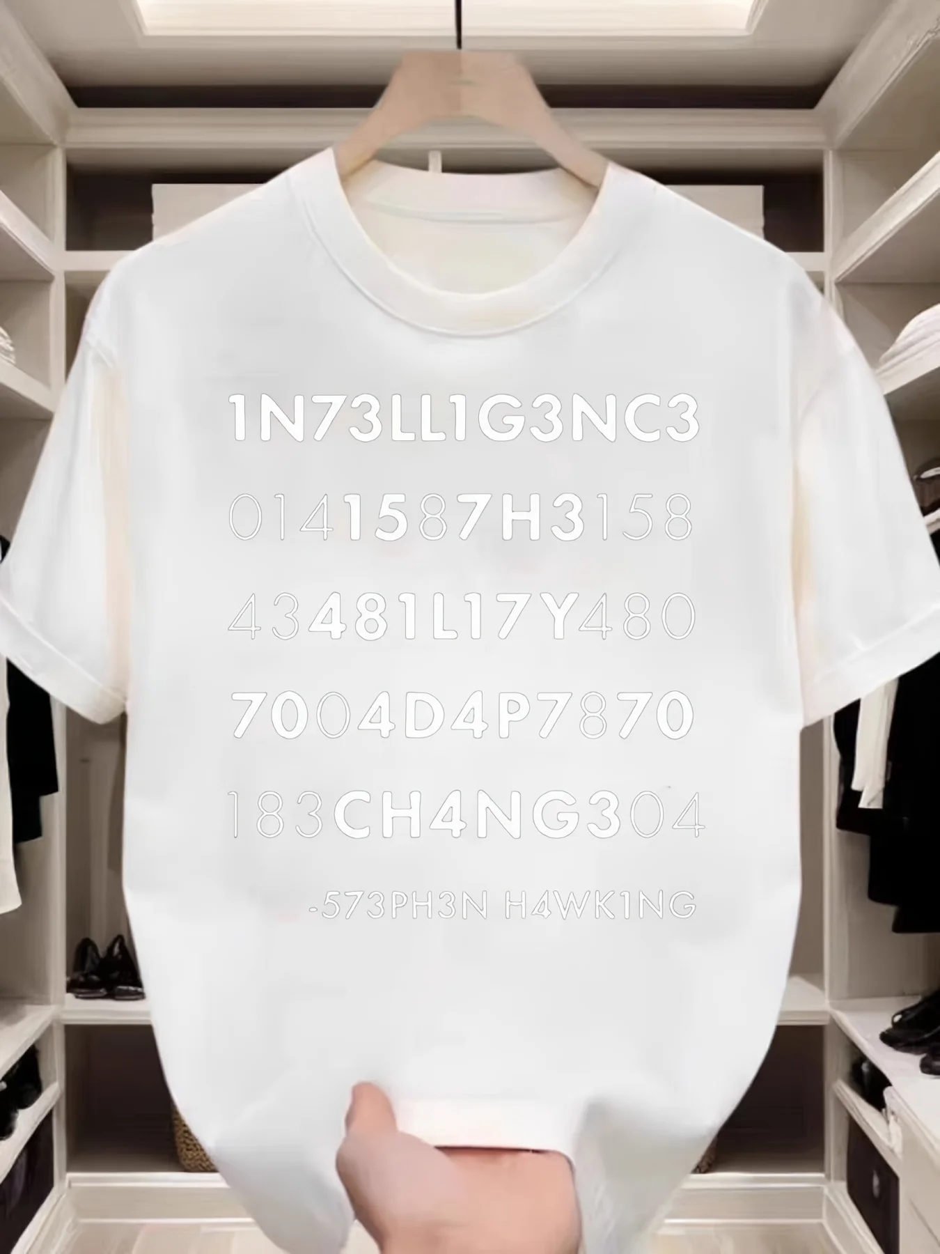 Iq Stands for the Ability to Adapt to Change. Fun T-Shirt, Novelty Short-Sleeved Shirt