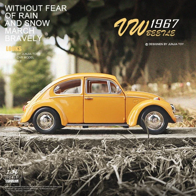 

1:36 Mini Car 1967 VOLKSWAGEN Beetle Classic Alloy Car Model Diecasts Metal Toy Car Model Simulation Miniature Scale F346