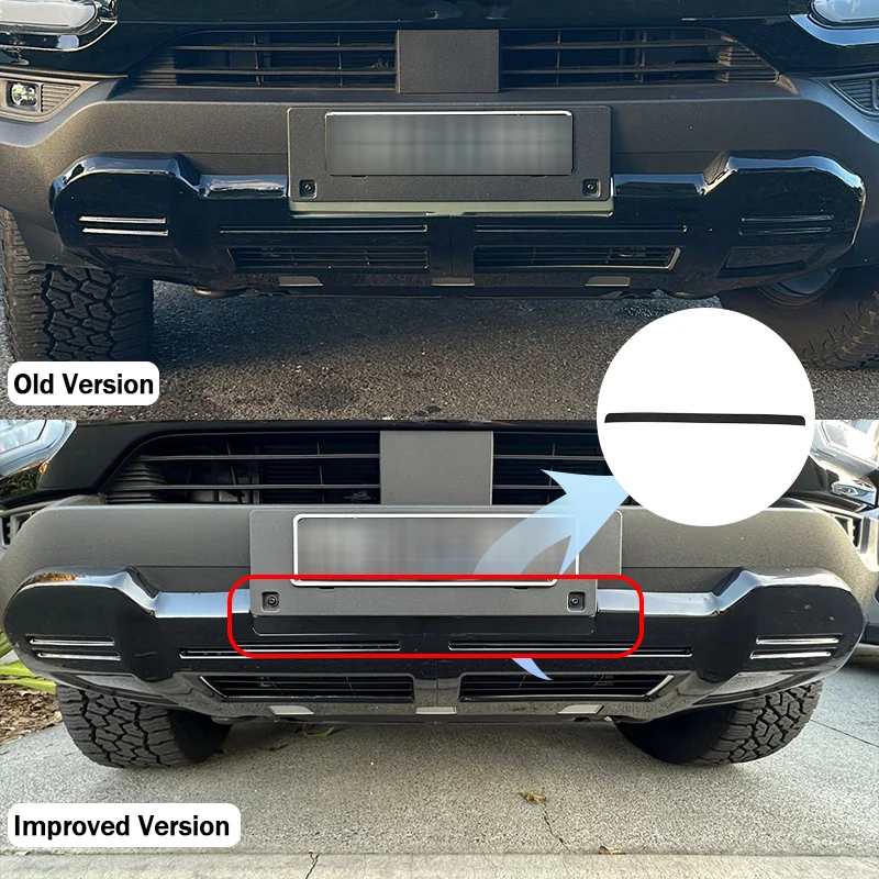 Per BYD SHARK 6 Paraurti inferiore Piastra di protezione Materiale ABS Nero Design personalizzato Copertura di protezione paraurti anteriore per SHARK 6 Accessori