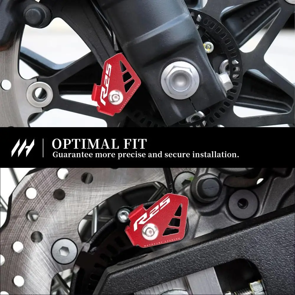 Motorcycle ABS Sensor Cover Guard For YZF-R25 2014-2023 Front Rear Wheels Sensors CNC Aluminum yzf-r25 Accessories