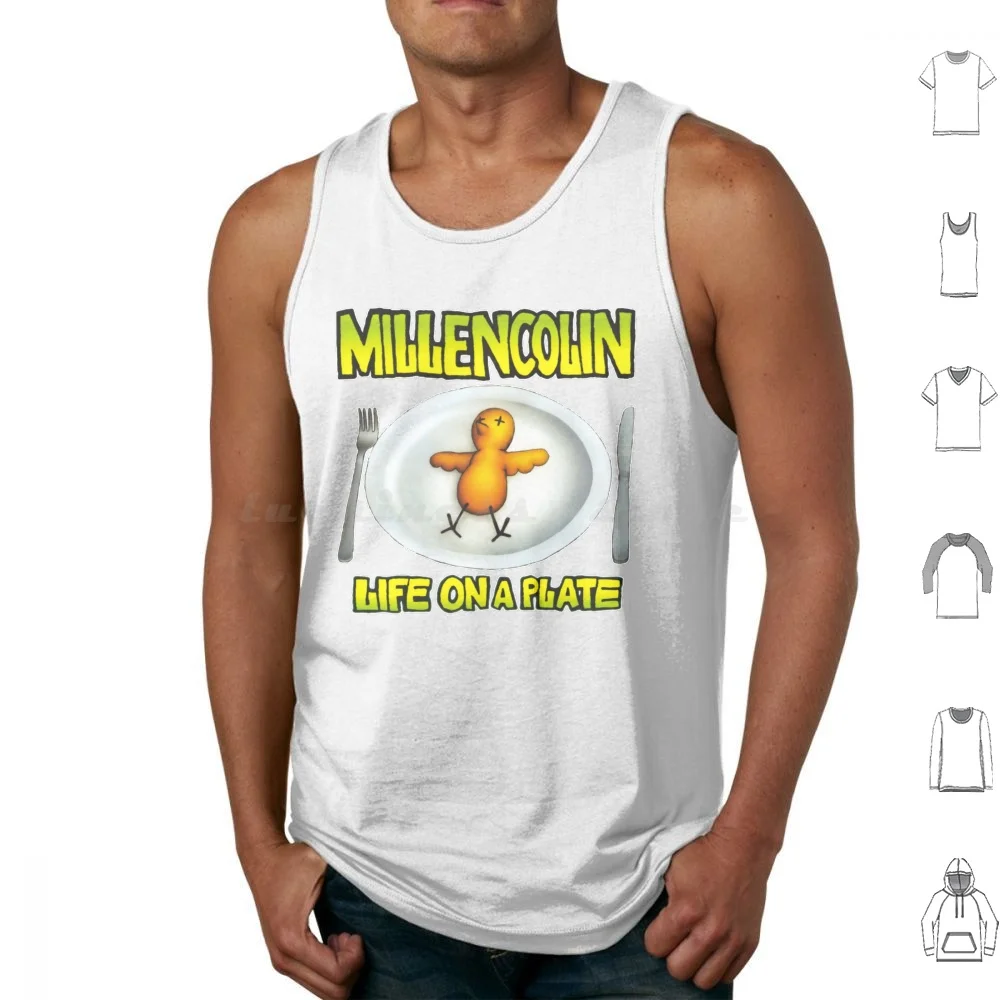 Millencolin Band Tank Tops Vest Sleeveless Life On A Plate Use Your Nose Punk Skate Punk Pop Punk Nikola ? Ar ? Evi ?