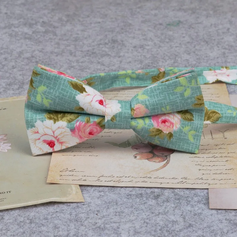 Marke Neue Männer Mode Retro Blume Drucken Bogen Krawatten Für Mann Casual Schule Jungen Katzen Muster Neck Tragen Bowtie Zubehör schmetterling – Detail 20