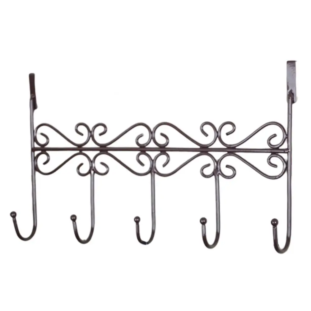 

Wrought Iron Door Hook Punch Free Towel Hat Coat Clothes Bag Kitchen Door Hooks Hanger Bathroom wall hanging Rack