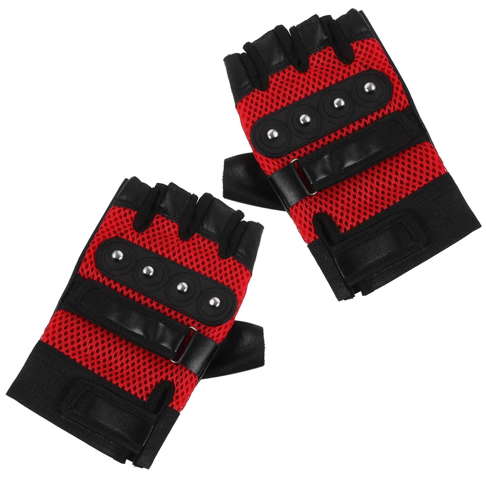 

Ridding Gloves Cycling Motorcycle Winter Bike Riding Net Half Finger Biking Women