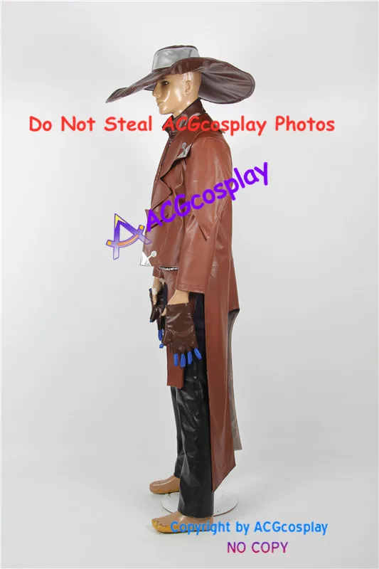 زي كاد باين التأثيري acgcosplay مصنوع من الجلد الصناعي يشمل قبعة كبيرة